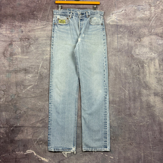 80s Light Wash Levi's 501 Denim Jeans 32x32 0786