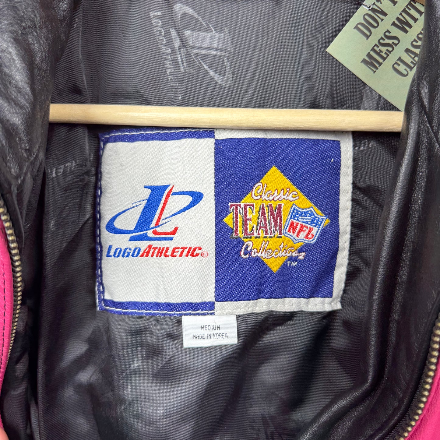 1995 Superbowl XXIX Shark Tooth Leather Jacket 4094