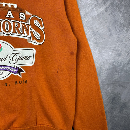 2006 Orange Rose Bowl Texas Longhorns Crewneck Sweatshirt 4370