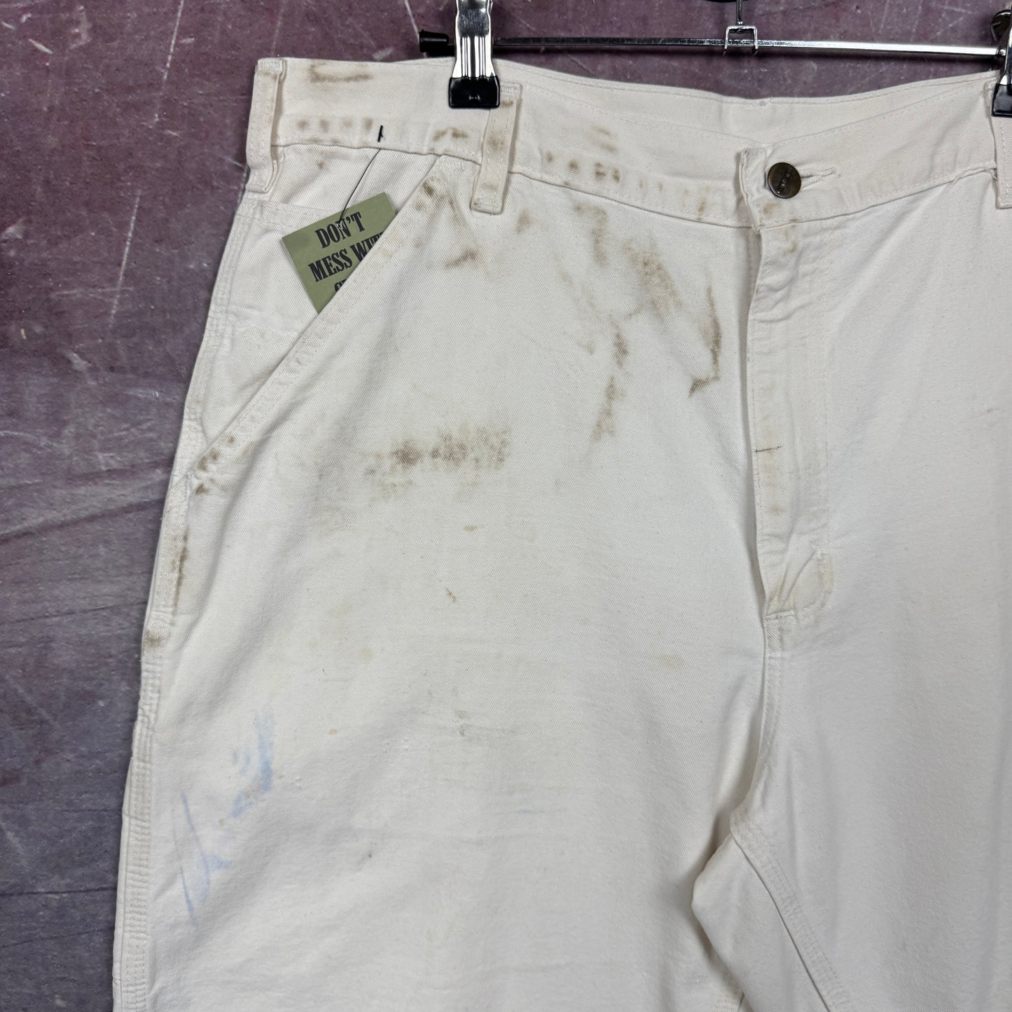 90s White Carhartt Carpenter Shorts 35x8 3514