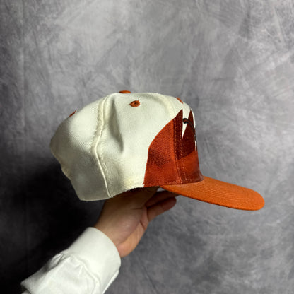 90s Texas Longhorns Shark Tooth Logo Athletic Snapback Hat 4627