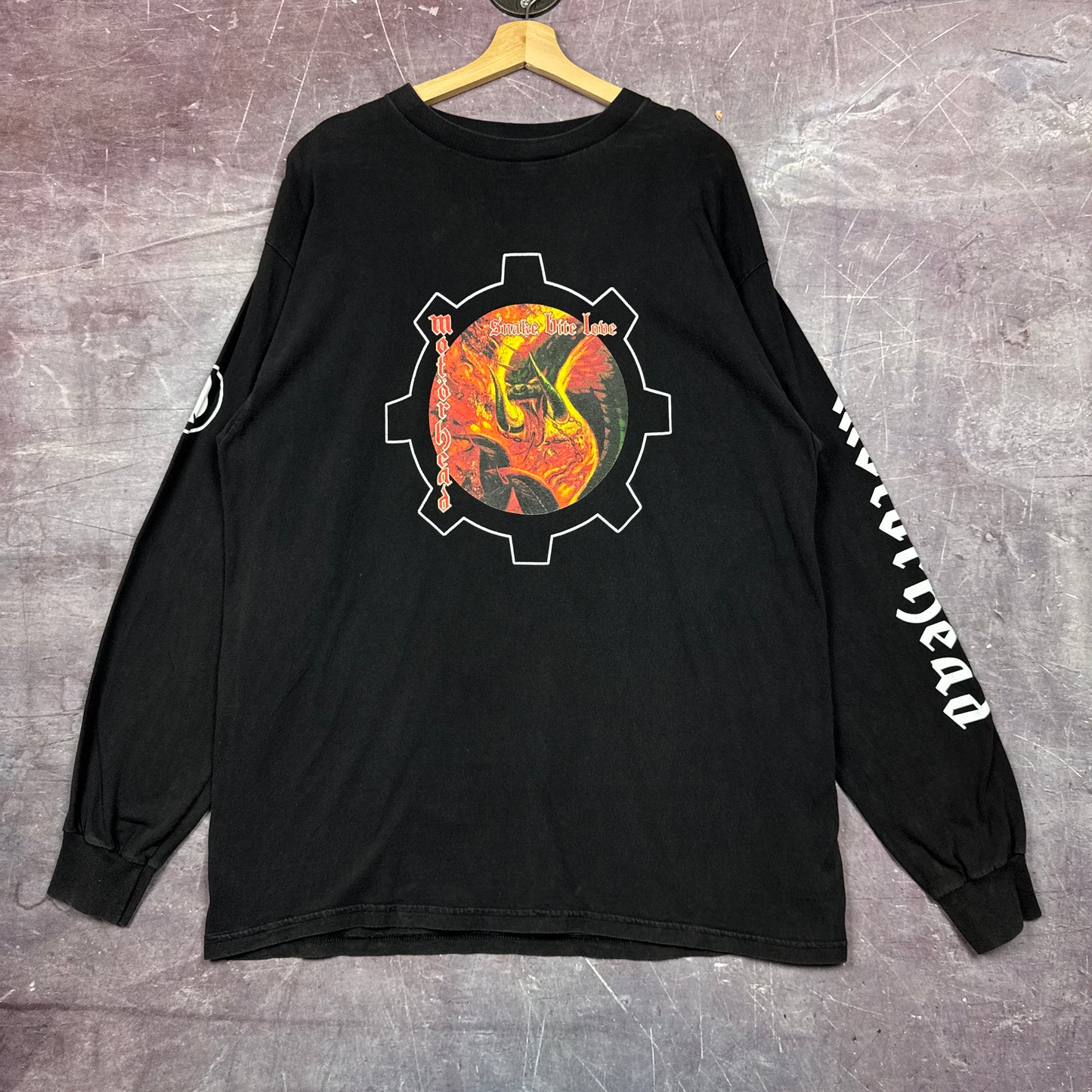 1999 Black Motorhead Snake Bite Lobe Summer Tour Graphic Shirt XL H22