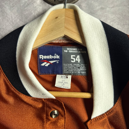90s Orange Texas Longhorns Reebok Basketball Team Issue Warm Up 4478