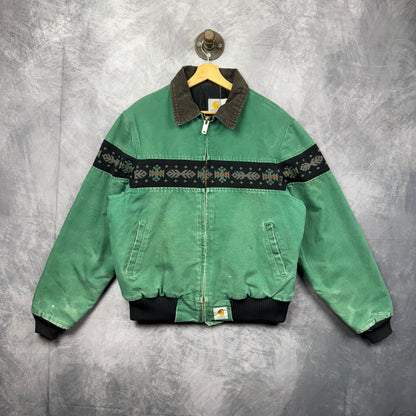 90s Green Carhartt Aztec Jacket 4048