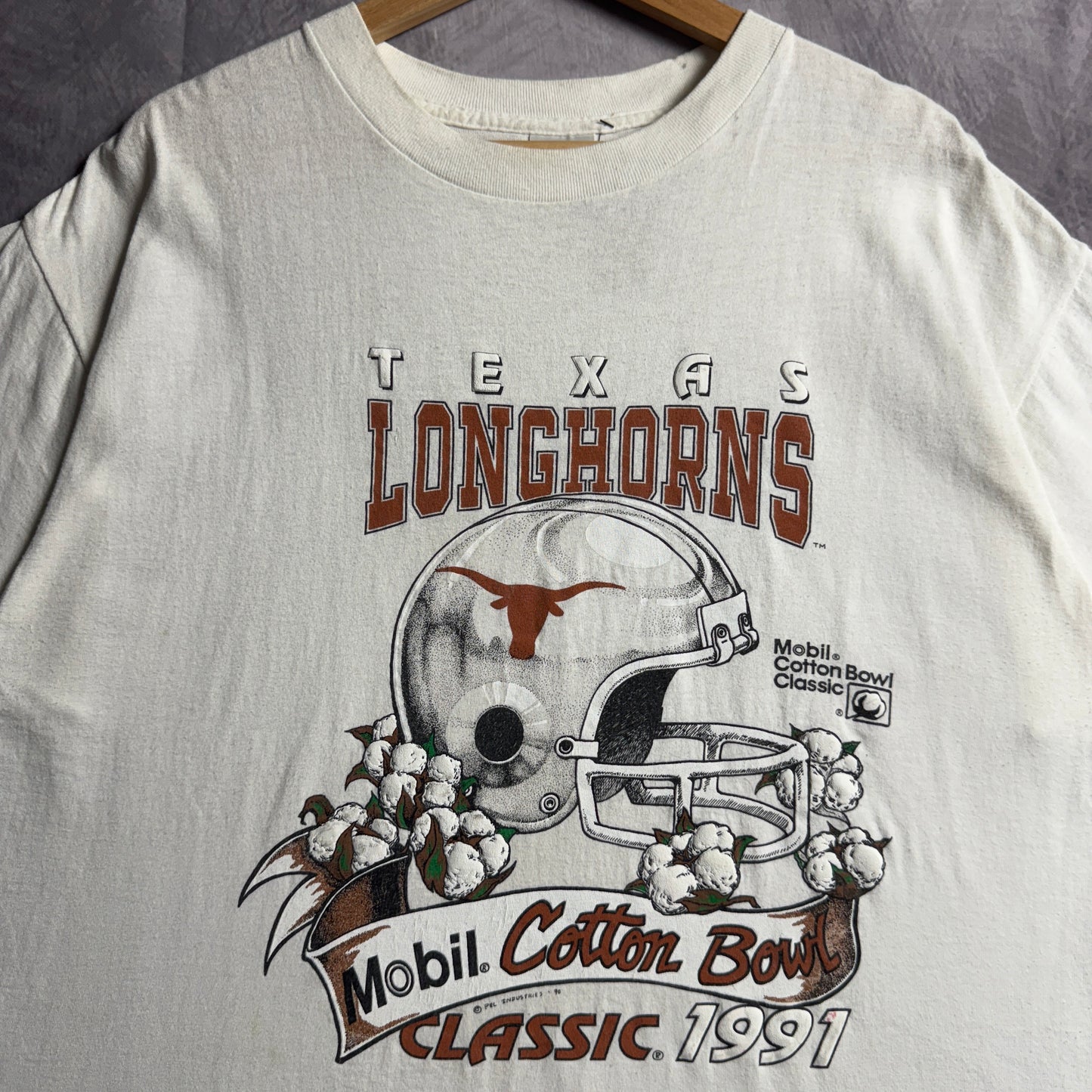 1991 White Texas Longhorns Cotton Bowl Shirt 4560