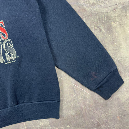 1993 Navy Blue Dallas Cowboys Super Bowl XXVII Champions Football Graphic Crewneck Sweatshirt M 1244