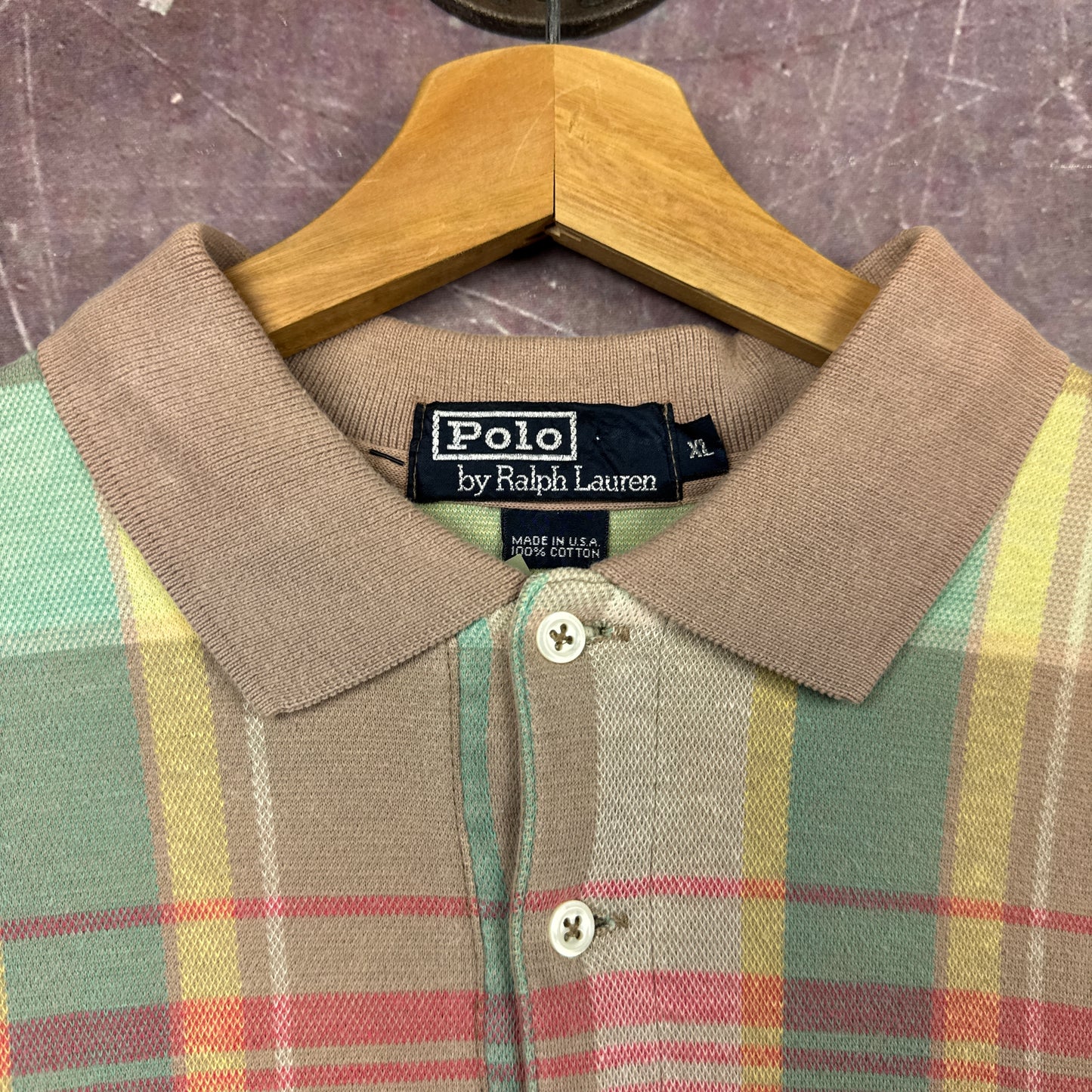 90s Plaid Polo Ralph Lauren Shirt 3738