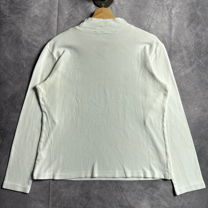 00s White Texas Longhorns Turtle Neck Long sleeve Shirt 4487