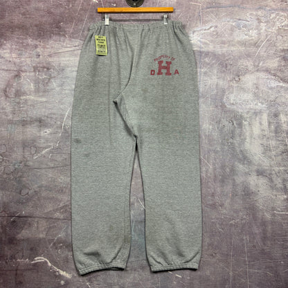 90s Heather Gray DHA Harvard Russell Athletic Jogger Baggy Sweatpants 36x31.5 2112