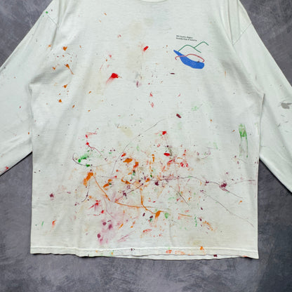 00s White Porsche Painter Long Sleeve Shirt 4024