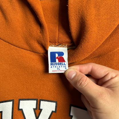90s Orange Russell Texas Longhorns Hoodie 4419