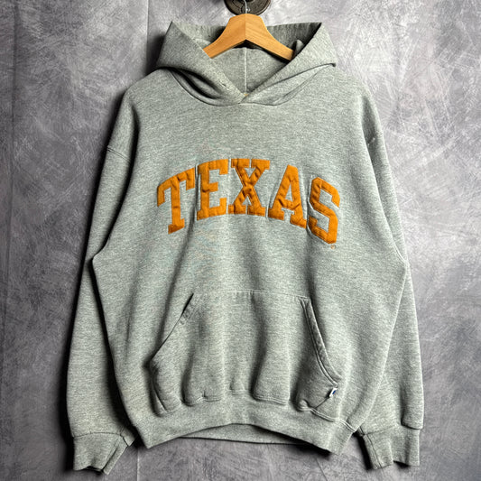 90s Grey Russell Texas Longhorns Hoodie 4430
