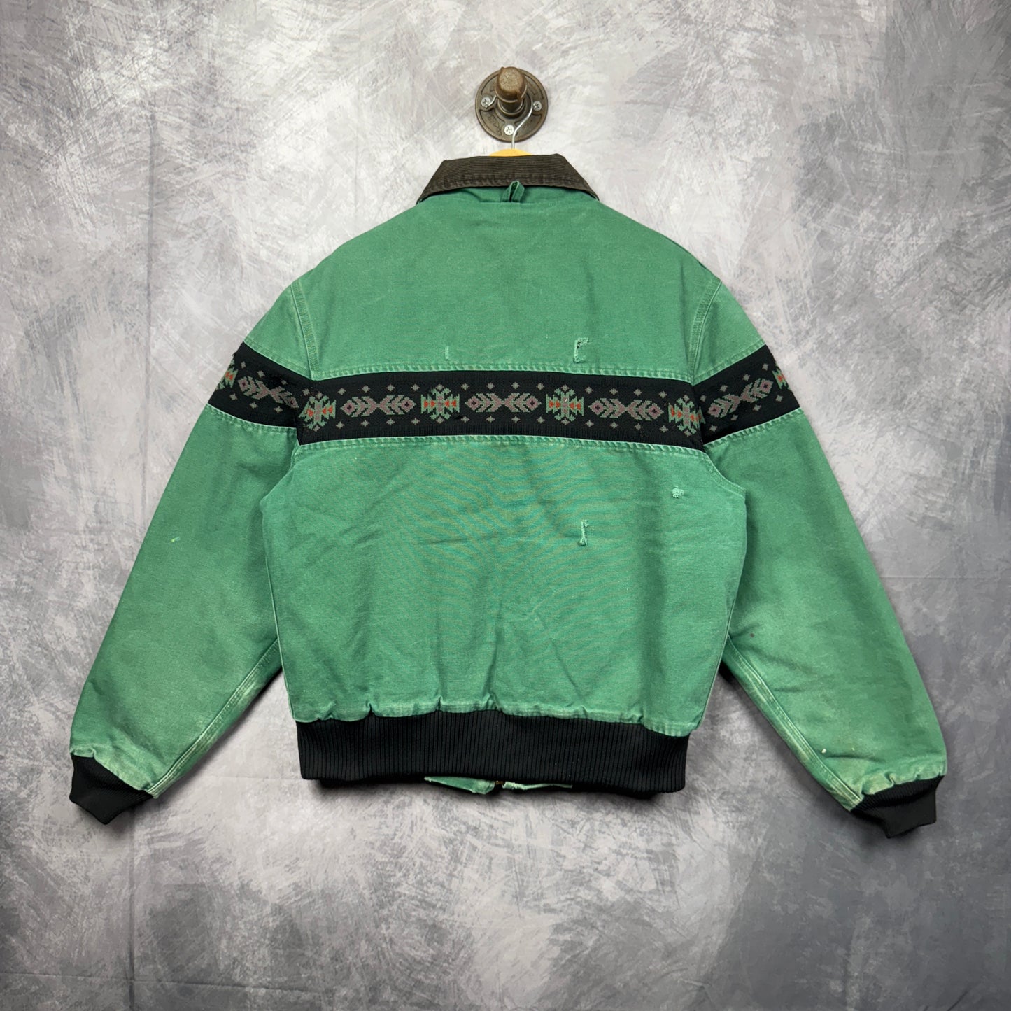 90s Green Carhartt Aztec Jacket 4048