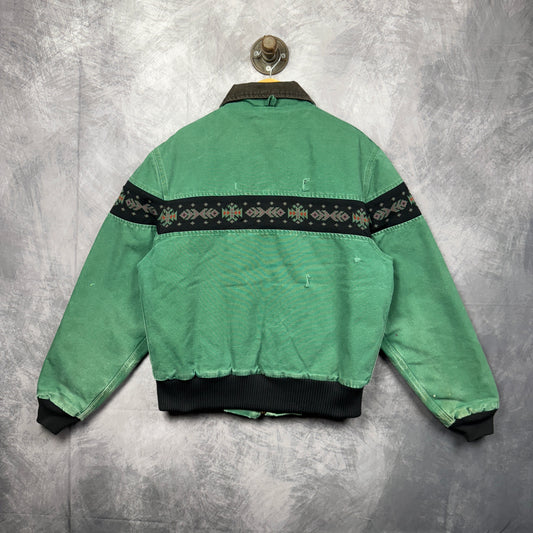 90s Green Carhartt Aztec Jacket 4048