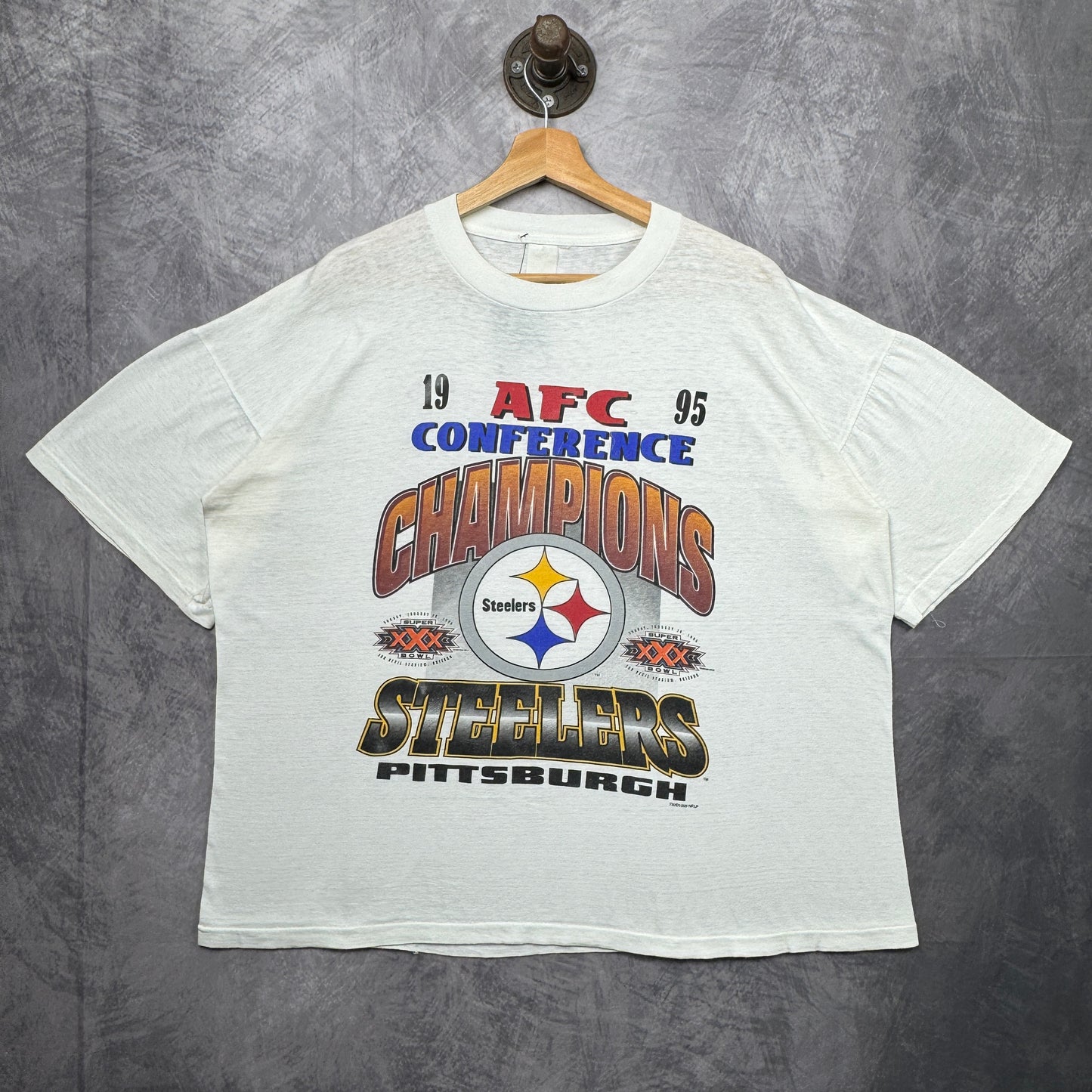 1995 White Pittsburgh Steelers Shirt 4233