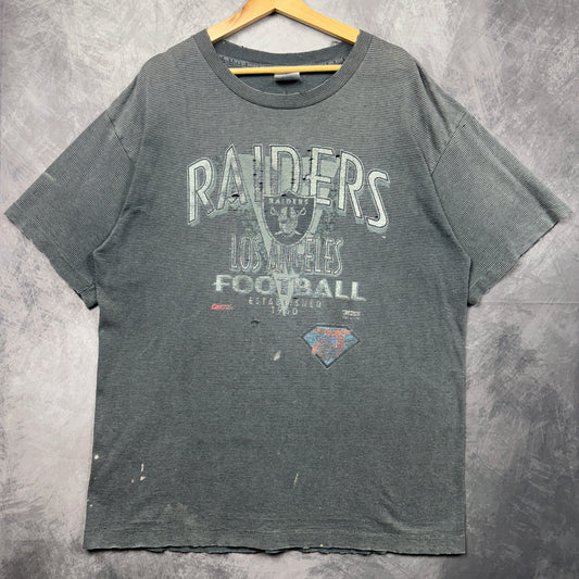 90s Grey Los Angeles Raiders Shirt 4150