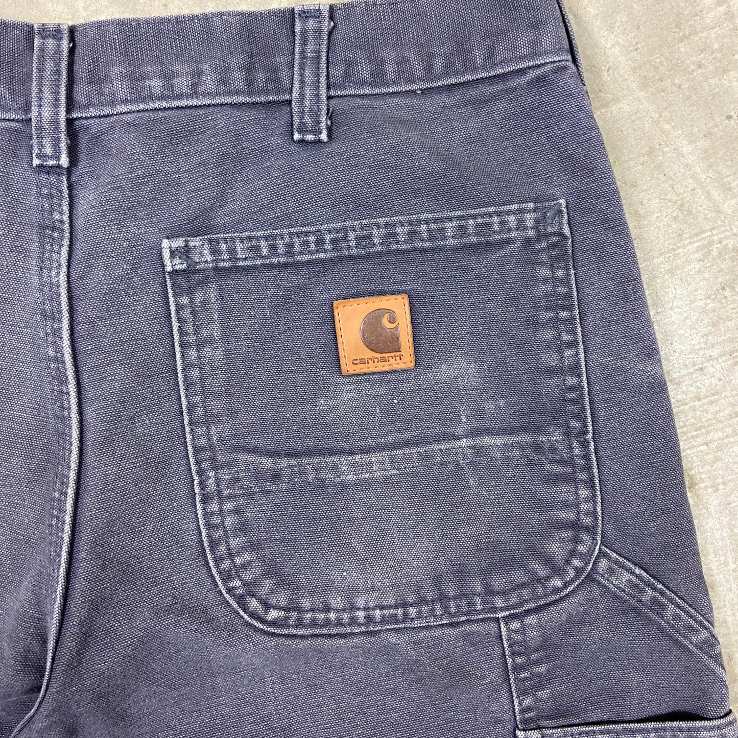 Early 00s Gray Painter Carhartt Baggy Carpenter Work Shorts 30x11 BA40