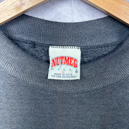 90s Faded Black Los Angeles Raiders Crewneck Sweatshirt 4100