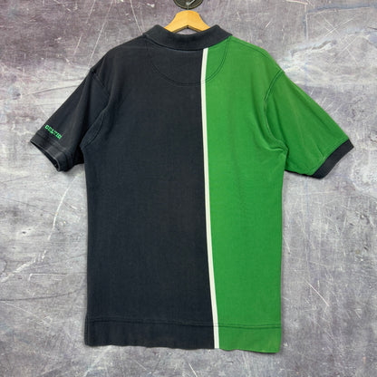 90s Black Green Boston Celtics Logo Embroidered Polo Shirt L 0936