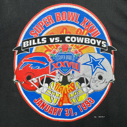 1993 Black Super Bowl XXVII Shirt 4224