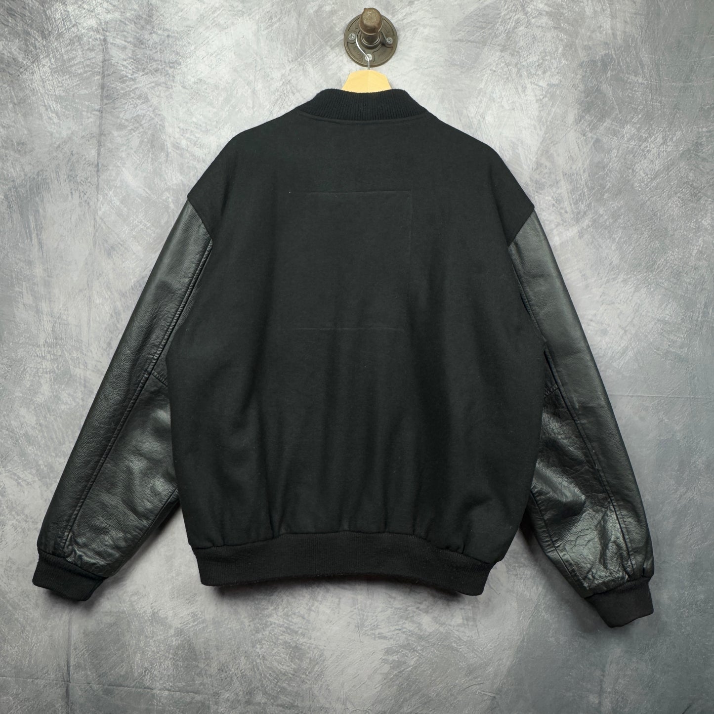 00s Black Audi Letterman Jacket 4040