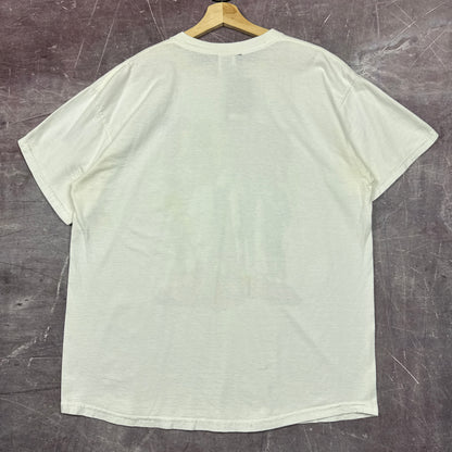 Early 00s White The Beat Walking Out On Love Graphic Shirt L 2927