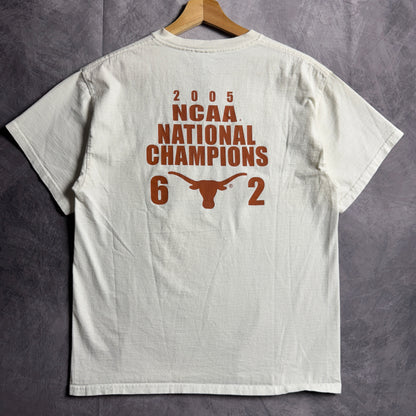 2005 White Texas Longhorns Baseball National Champions Shirt 4514