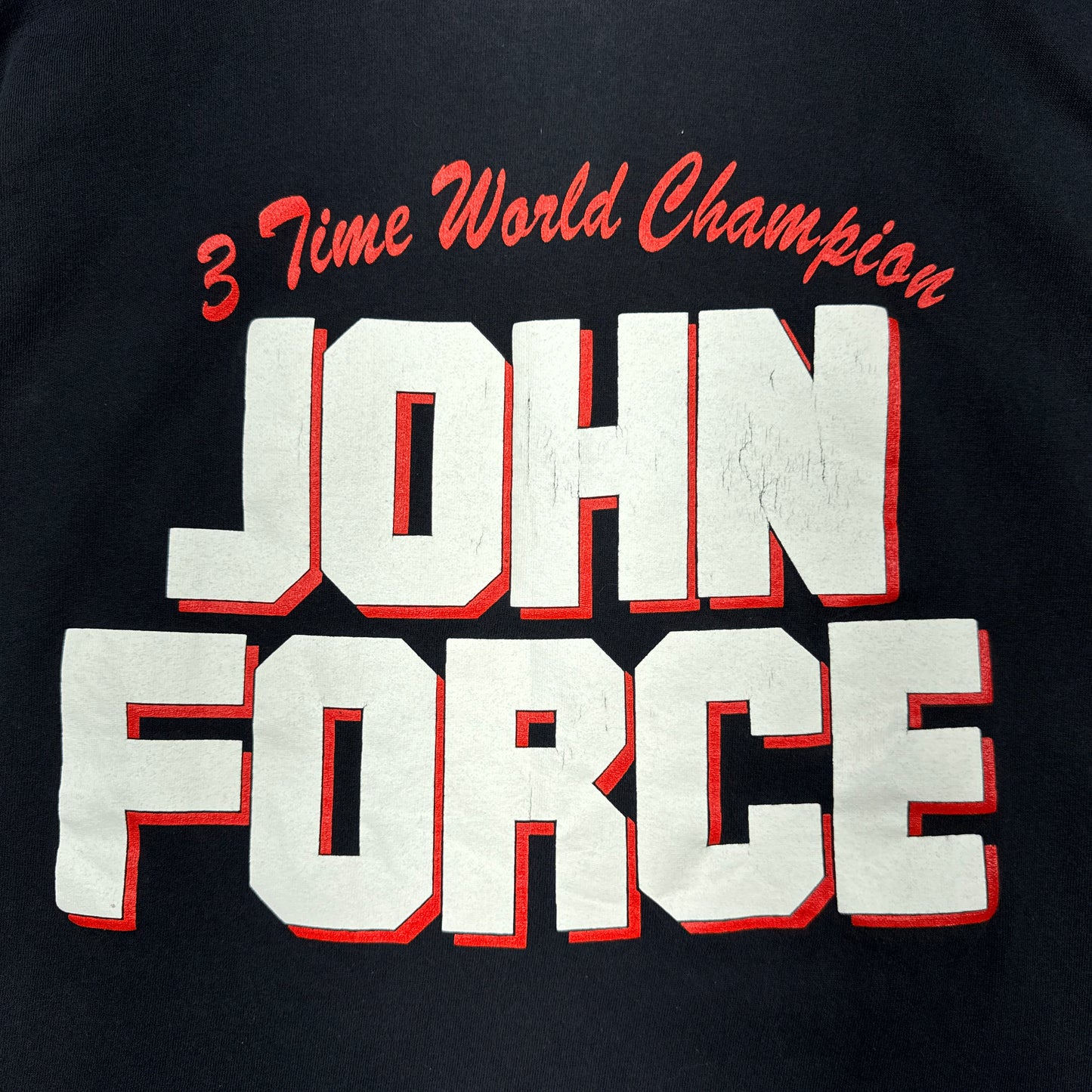 90s Black John Force Shirt 3838