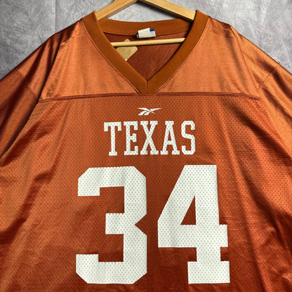 90s Orange Texas Longhorns Reebok Ricky Williams #34 Jersey 4620