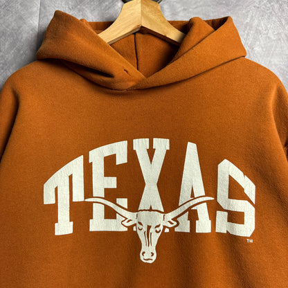 90s Orange Russell Texas Longhorns Hoodie 4422