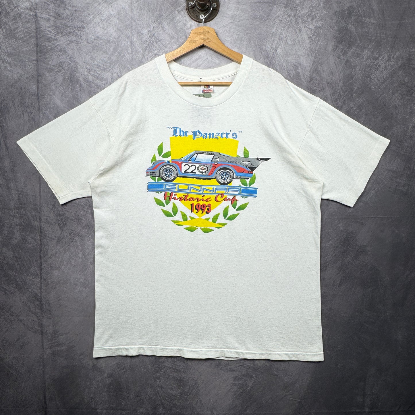 90s White Gunnar Porsche Shirt 4021