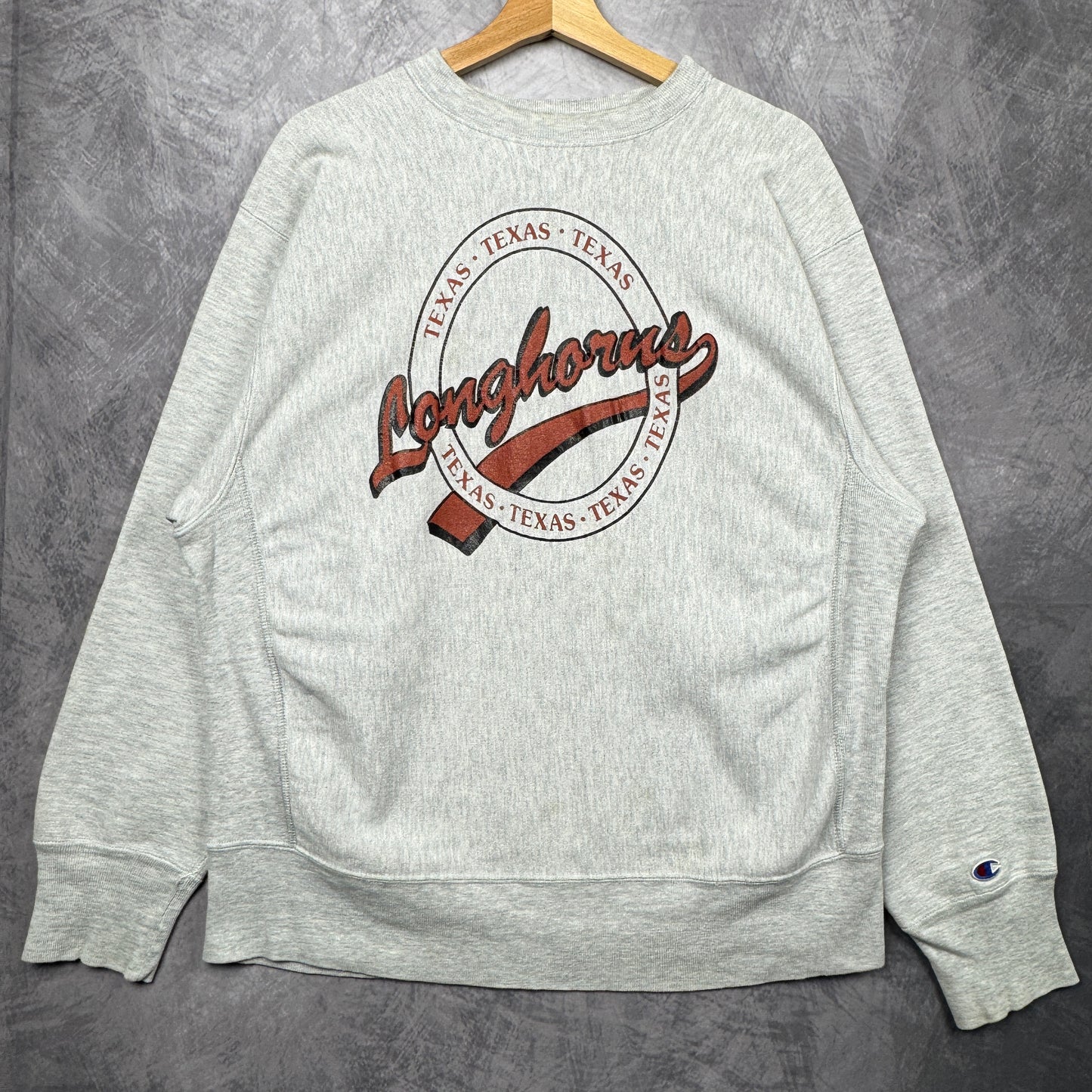 80s Grey Champion Reverse Weave Texas Longhorns Crewneck Sweatshirt 4376