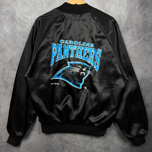 1993 Black Carolina Panthers Satin Jacket 4091