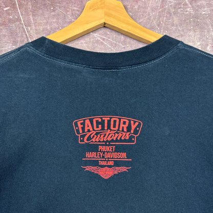 00s Navy Blue Harley Davidson Shirt 3121