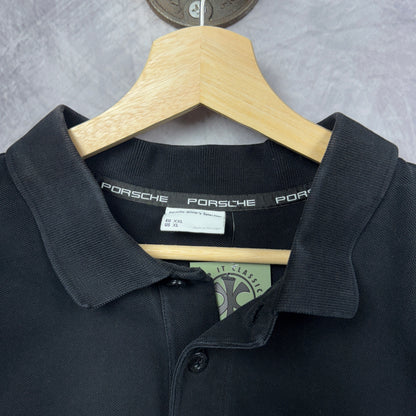 00s Black Porsche Polo Shirt 3960