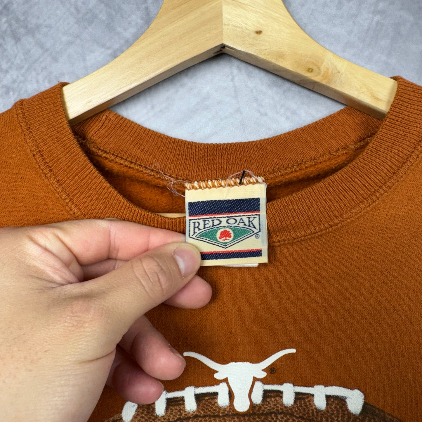 2006 Orange Rose Bowl Texas Longhorns Crewneck Sweatshirt 4369