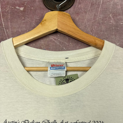 2004 White Austin Italian Chalk Art Festival Tee 3829
