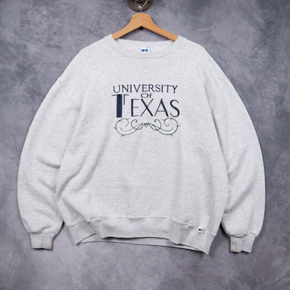 90s Grey University of Texas Crewneck Sweatshirt 5832