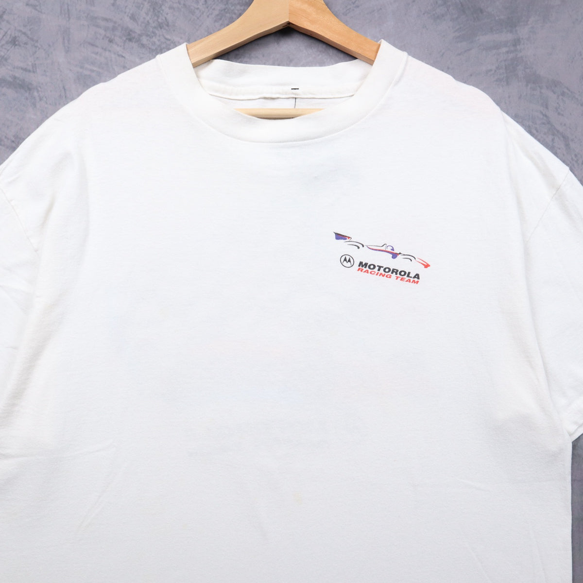 90s White Motorola Racing Team Parker Johnstone Shirt 7278