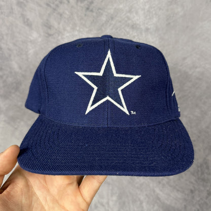 90s Navy Blue Dallas Cowboys Sports Specialties Plain Logo Snapback Hat 6857