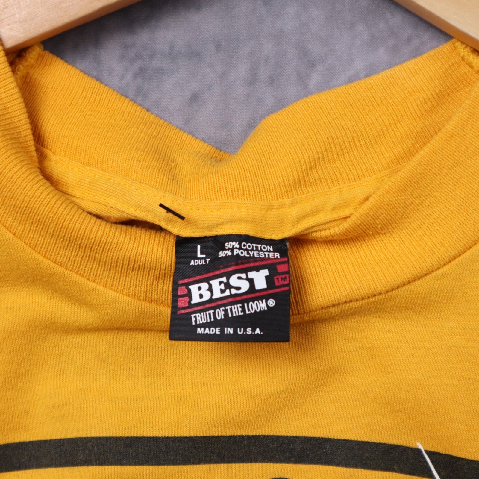 90s Yellow Rap For Safety Shirt 5417