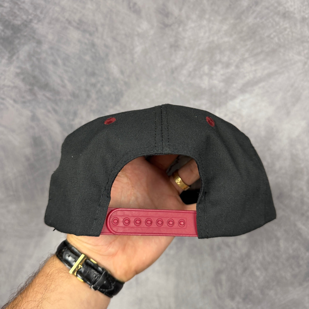 90s Black Phoenix Cardinals Snapback Hat 6877