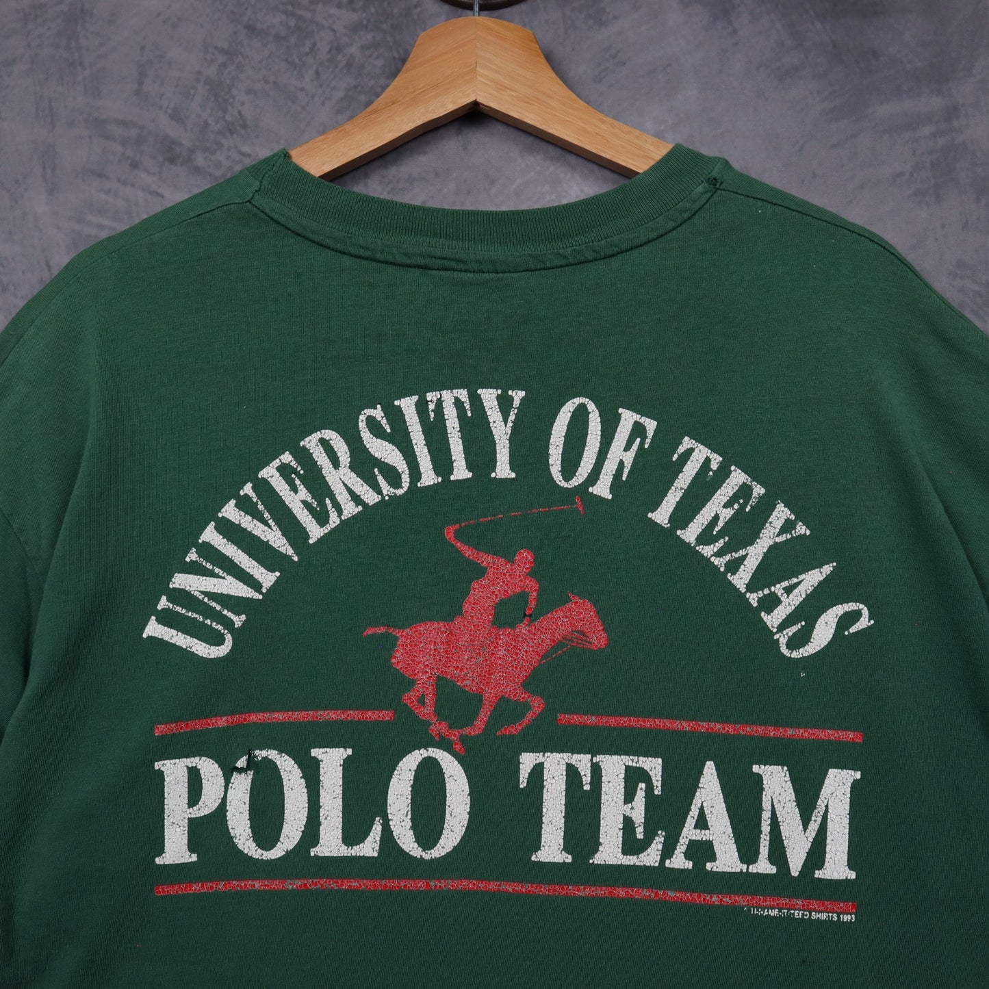 1993 Green University Of Texas Polo Team Shirt 5871