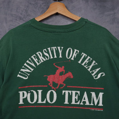 1993 Green University Of Texas Polo Team Shirt 5871