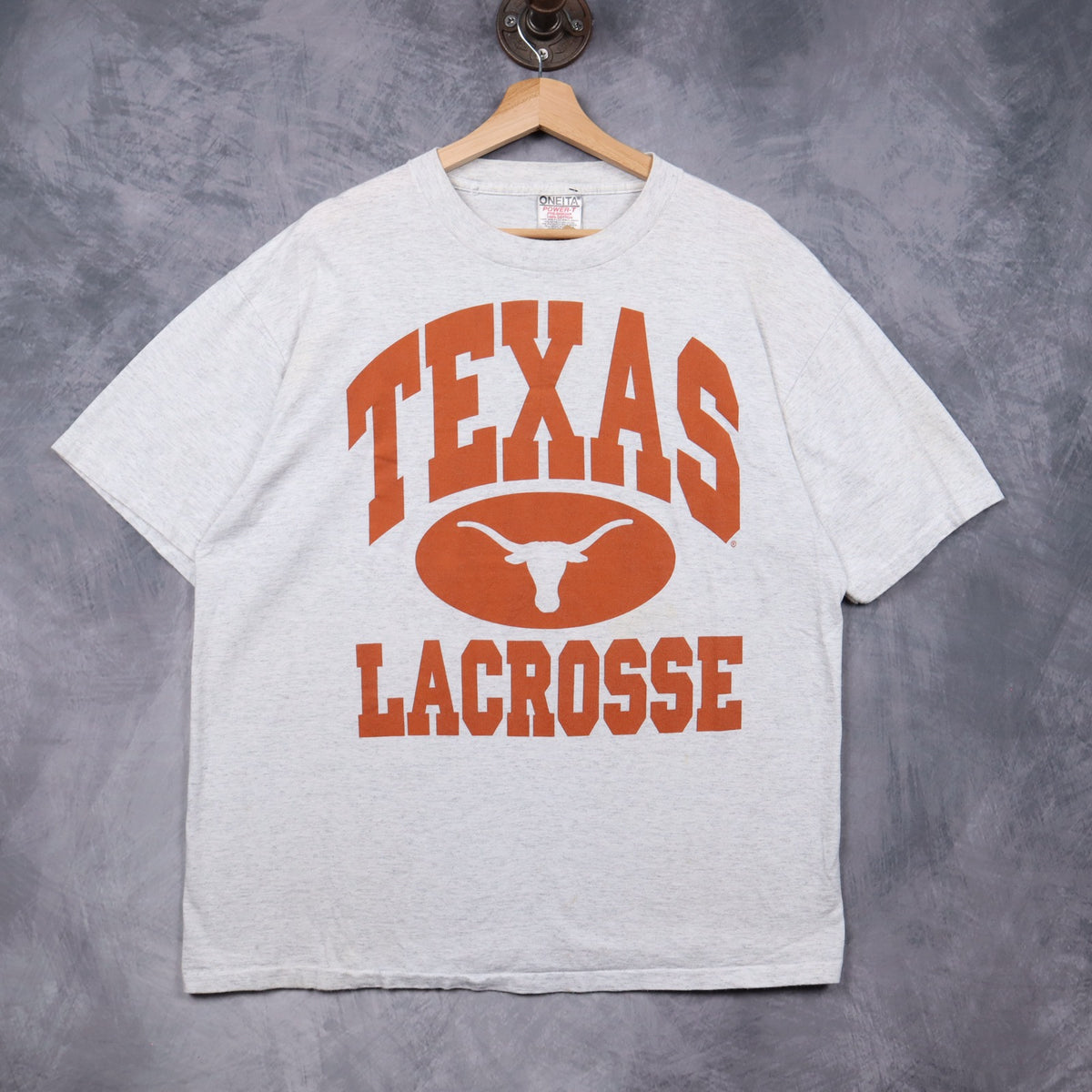 90s Grey Texas Longhorns Lacrosse Shirt 5823