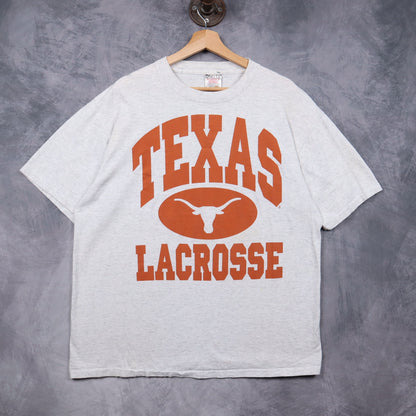 90s Grey Texas Longhorns Lacrosse Shirt 5823