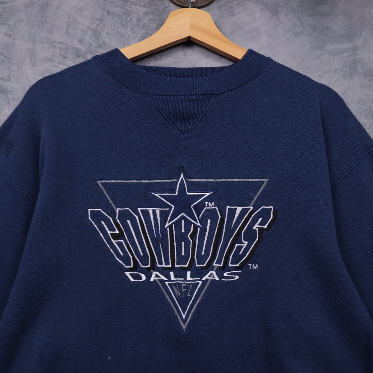 90s Navy Blue Dallas Cowboys Crewneck Sweatshirt 6617