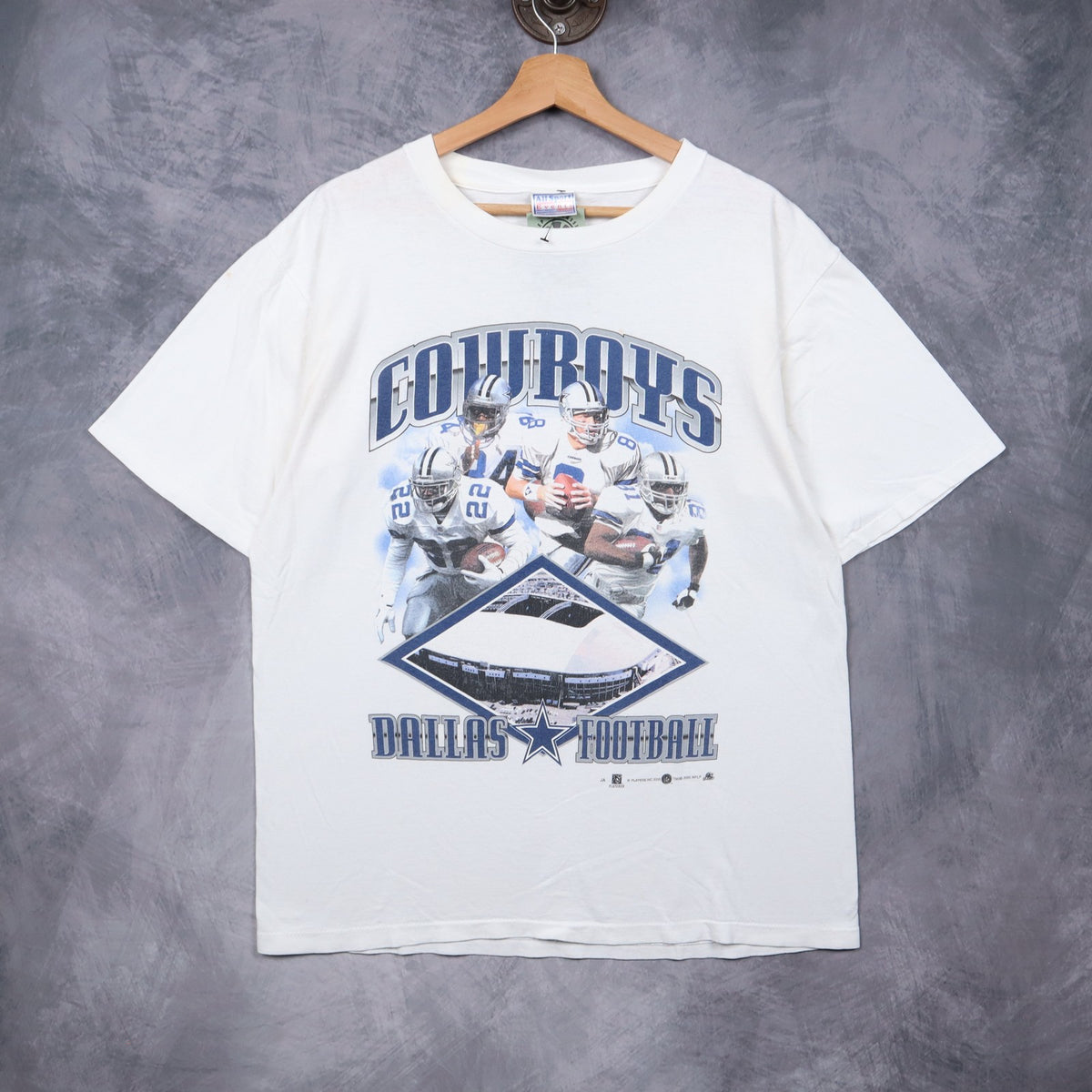 2000 White Dallas Cowboys Football Shirt 6684