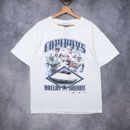 2000 White Dallas Cowboys Football Shirt 6684