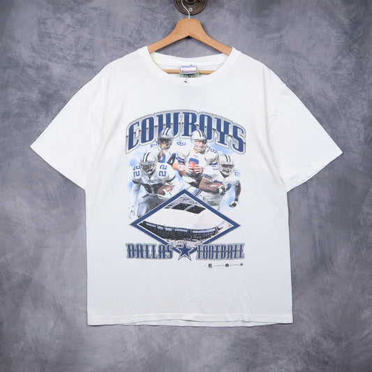 2000 White Dallas Cowboys Football Shirt 6684